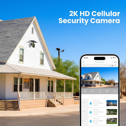 4G LTE Cellular Cameras, Solar Security Cameras Wireless Outdoor