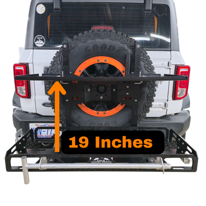 2" Hitch Swing-Away Cargo Carrier & Bike Rack | rucRak GUNNY