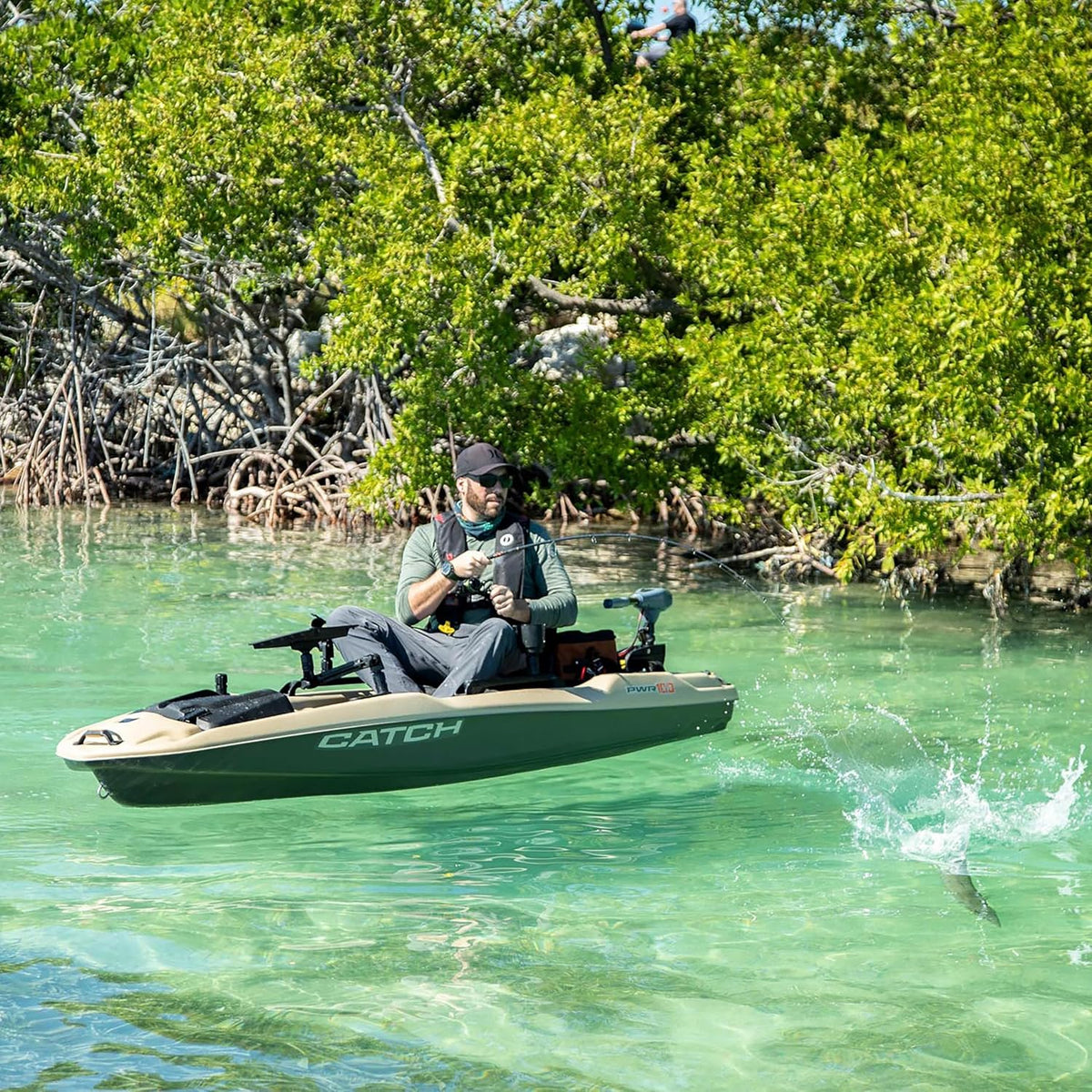 Pelican Catch PWR 100 - Sit-On-Top Fishing Kayak - Ergo360 Seating System - 10 Ft