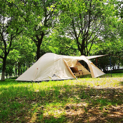 Camping Aluminum Pole Anti-Heavy Rain Water Family Tent Outdoor Equipment