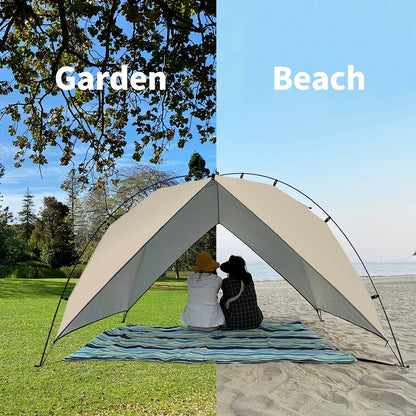 Lightweight 2–4 Person Camping Tent for Beach Park Waterproof Sun Shelter Shade Canopy Awning for Outdoor Fishing Family Arch 4