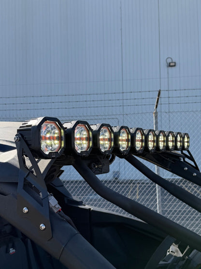 9 Light U-Con Interlocking Off Road LED Pod With Amber or White DRL Running Light