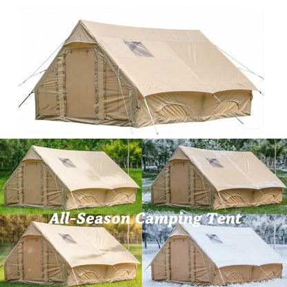 Outdoor Camping Inflatable Tent 4 season tent Portable House Quick Setup for Travel Picnic BBQ with Storage Bag Air Pump