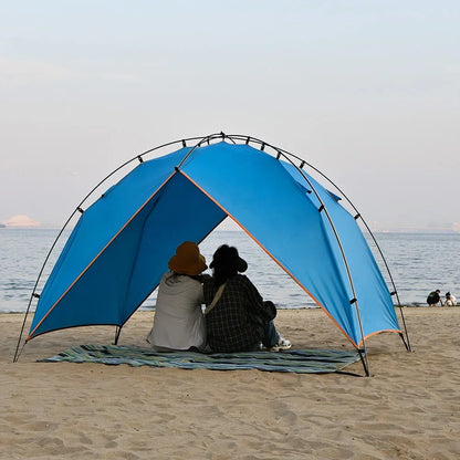 Lightweight 2–4 Person Camping Tent for Beach Park Waterproof Sun Shelter Shade Canopy Awning for Outdoor Fishing Family Arch 4