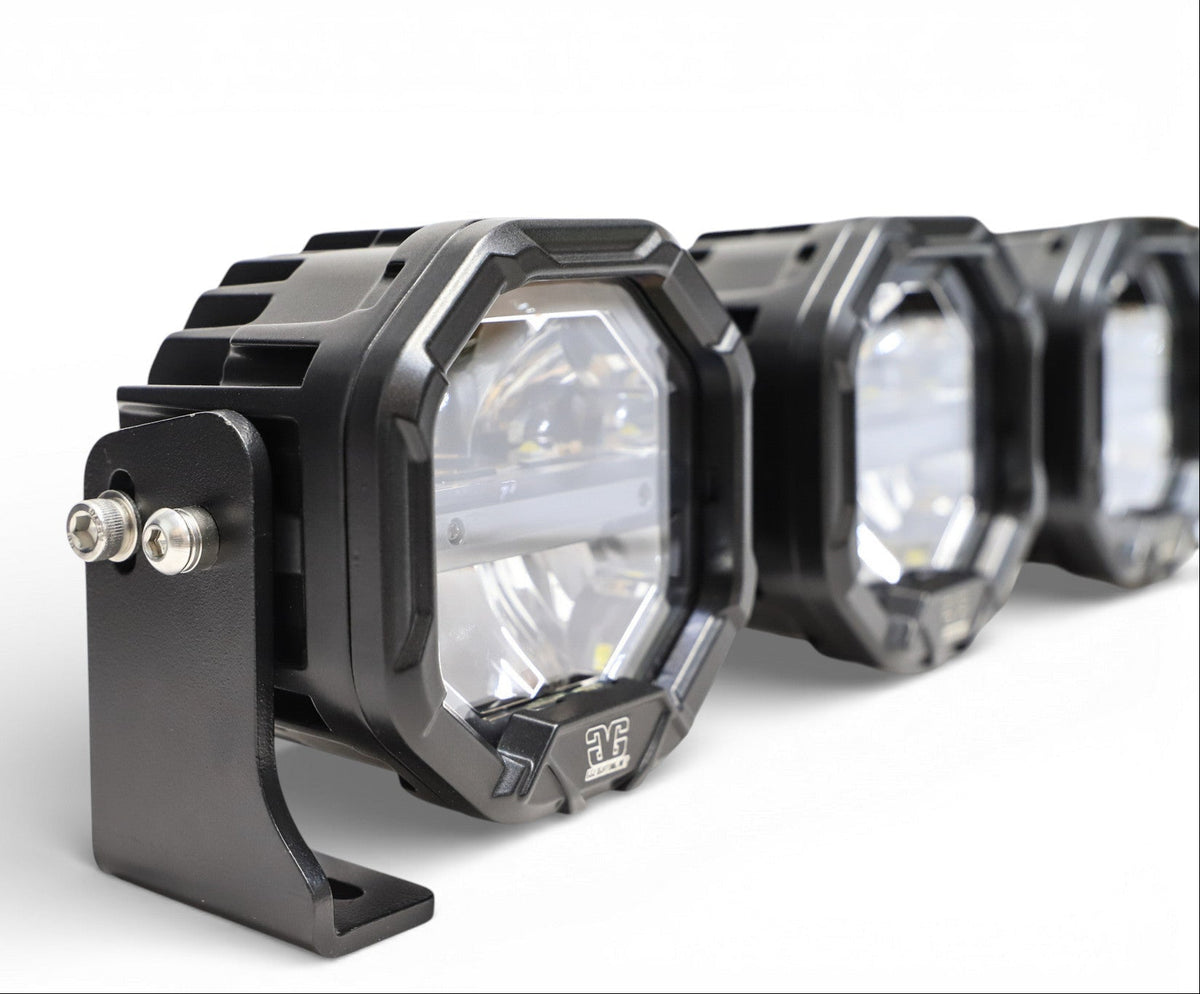 5 Light U-Con Interlocking Off Road LED Pod With Amber or White DRL Running Light