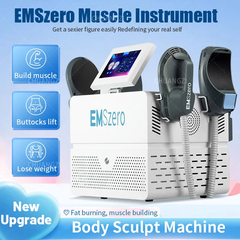EMSzero RF EMS Sculpt Machine 6500W NEW Sculpting Electromagnetic Slimming Weight Loss Fat Body Removal Muscle Stimulation Salon