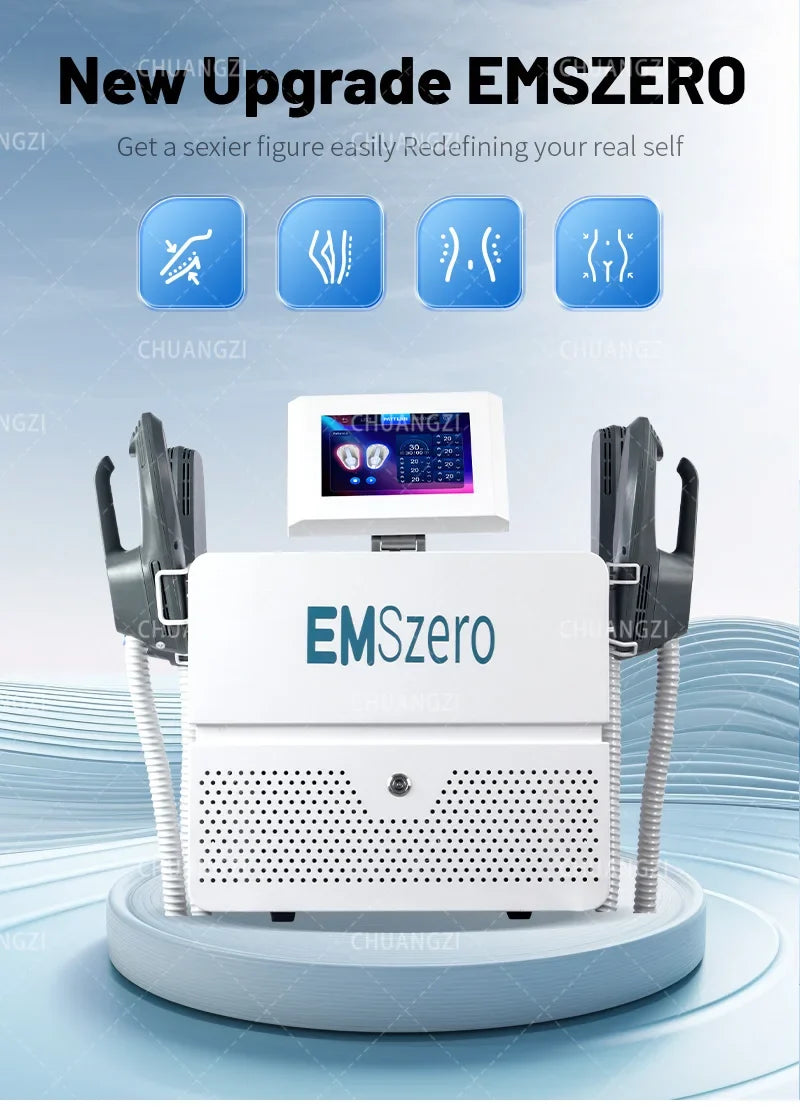 EMSzero RF EMS Sculpt Machine 6500W NEW Sculpting Electromagnetic Slimming Weight Loss Fat Body Removal Muscle Stimulation Salon
