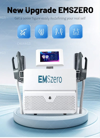 EMSzero RF EMS Sculpt Machine 6500W NEW Sculpting Electromagnetic Slimming Weight Loss Fat Body Removal Muscle Stimulation Salon