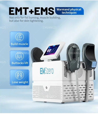 EMSzero RF EMS Sculpt Machine 6500W NEW Sculpting Electromagnetic Slimming Weight Loss Fat Body Removal Muscle Stimulation Salon
