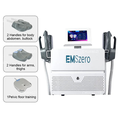 EMSzero RF EMS Sculpt Machine 6500W NEW Sculpting Electromagnetic Slimming Weight Loss Fat Body Removal Muscle Stimulation Salon