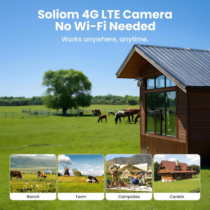 4G LTE Cellular Cameras, Solar Security Cameras Wireless Outdoor
