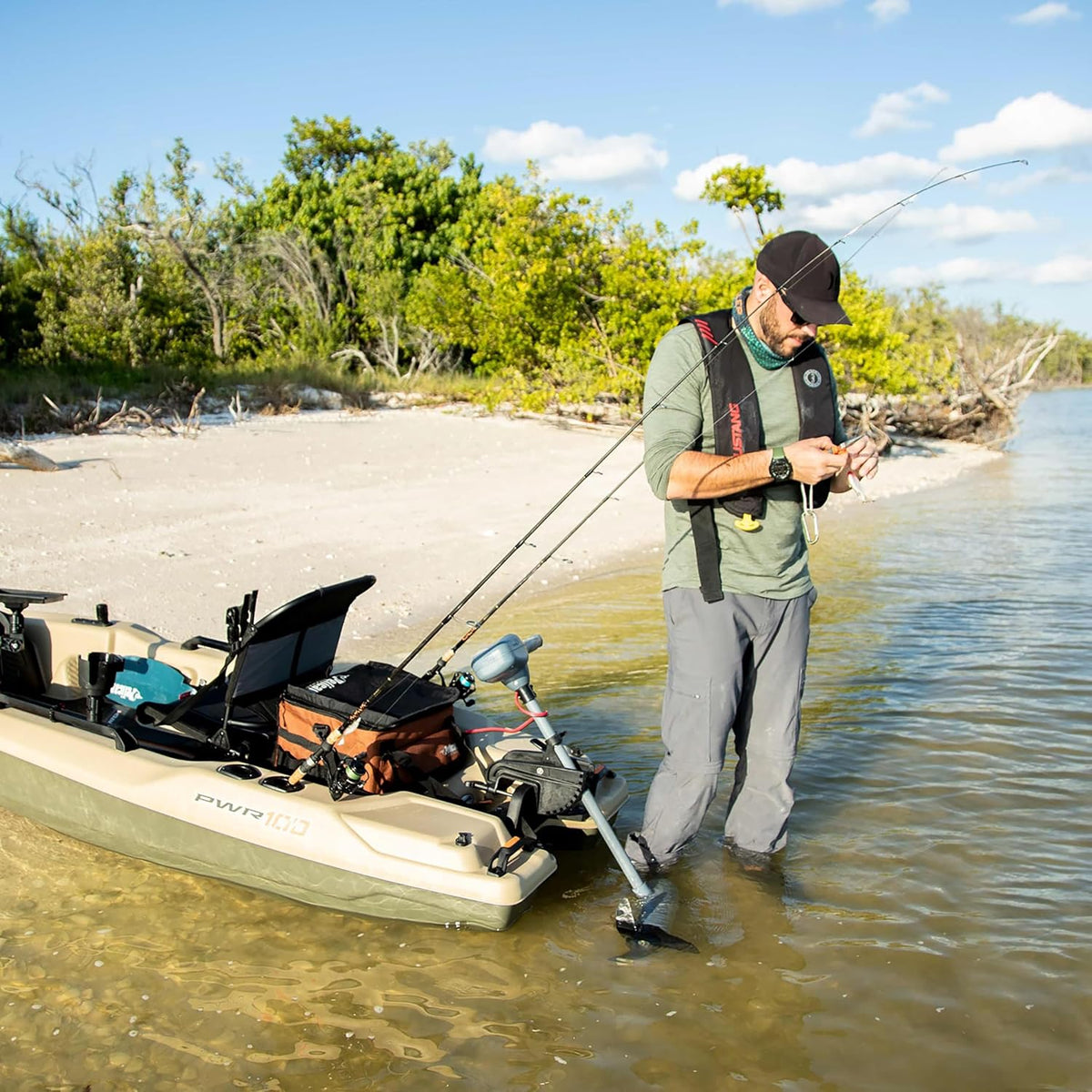 Pelican Catch PWR 100 - Sit-On-Top Fishing Kayak - Ergo360 Seating System - 10 Ft
