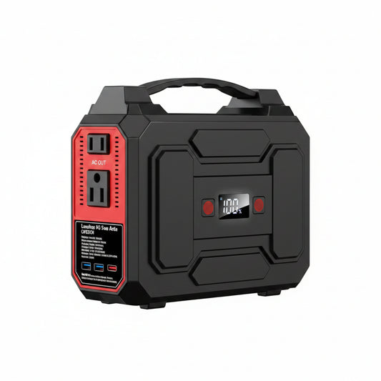 Portable Power Station, 146Wh 100W Solar Powered Power Bank with AC Outlet