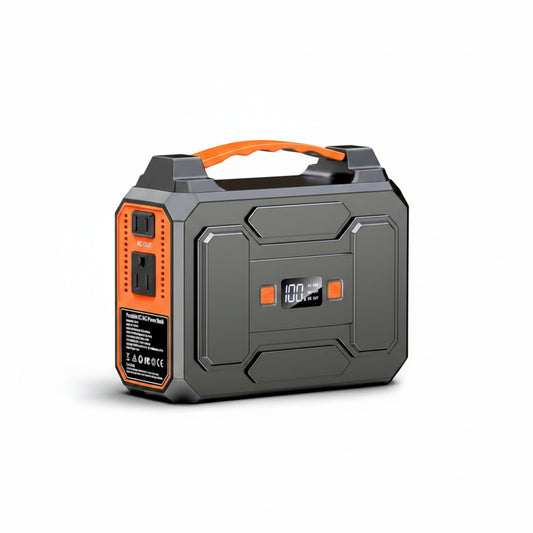 Solar Powered Generator 100W, Portable Power Station with Solar Panels 40W
